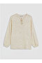 Lcw Graceecru Tie-Neck Polka Dot Blouse - 2