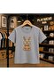 Gem Stone Rabbit Printed 100% Children's Unisex T-Shirt 5 6 -7 8-9 10 -11 12 Years Old