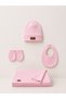 Newborn 100% Cotton 7-Piece Hospital Discharge Set Ribbed Soft Textured Baby Set Organic - 4