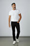 Men's Black Regular Fit Jeans Comfortable Cut Casual Stylish Flexible Modern Basic - 5