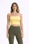 Strappy Crop Yellow Women's Sleeveless T-Shirt 26Y0704K1