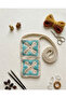 Hand Knitted Floral Phone Bag - Motifed Neck Strap Bag - 2