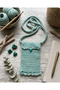 Hand Knitted Floral Phone Bag - Motifed Neck Strap Bag - 3