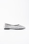 Women's Silver Hand-Knitted Daily Ballerinas - 2