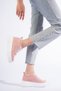 Women's Height Increasing Internal Hidden Heel Powder Pink Sports Shoes Sneaker - 2