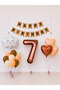 Happy Birthday Kraft Black Retro Balloon Set -7-