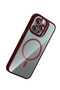Gldisptm iPhone 16 Pro Max Cover with Remim Lens and Magsafe Stand (24007) - Burgundy - 3