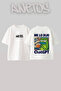 Pepe Chatgpt Design Back Printed Cotton White Oversize T-Shirt