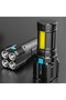 Super Bright LED Flashlight with COB Side Light Rechargeable Waterproof Outdoor Torch - 3