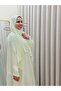 Elegant Sage Green Flowing Abaya – Minimal Luxury Design - 4