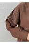 Çınar Stoned Shoulder Cupra Shirt-Na868 Light Brown - 2