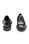 Genuine Leather Lace-Up Men's Shoes 053 Black (Black) - 5