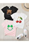 New Season 3-Piece Set Girls' T-Shirt, Multi-Color, 100% Cotton