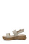 26S-384 Beige Women's Wedge Heel Sandals - 3