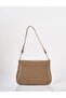 Buckle Detailed Crossbody Bag Dark Mink - 4