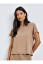 Ribbed Short Sleeve T-Shirt, Shorts and Pants Pyjama Set - 4