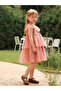 Girls Heart Print Ruffled Sleeveless Dress - 2