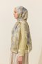 Orkide Kraş Shawl - Yellow Gray - 3