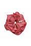 Red Gingham Edge Flat Oversized Single Elastic Buckle Scrunchie - 3
