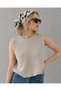 Women's Crew Neck Summer Knitwear Sweater Blouse - 3