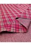 Red Brown Plaid Jacquard Knitted Fabric with a Full and Firm Shape, Flexible Width: 150cm - 2