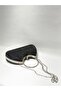 Black Color Big Stone Material Design Evening Dress Clutch Chain Strap Hand-Held Wedding Engagement Evening Bag - 3