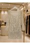 ✨   Lavin's Luxury Sequin Detailed Velvet Floor-Length Mini Dress – Sparkling Elegance - 3