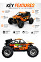 1:16 RC Off Road Crawler Car 2.4GHz 4WD Remote Control Rechargeable All Terrain Toy 6+ Kids - 5
