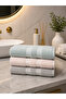 3-Piece 100% Cotton 50X90 cm Hand, Face and Head Towel Set