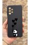 Samsung Galaxy A13 Compatible Heart Panda Patterned Silicone Shock Absorbing Classic Protective Rubber Case - 2