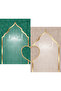 Sec_527 Heart-Shaped Prayer Rug with Non-Slip Base, Double Prayer Rug, Bride and Groom Bundle, Gift Dowry Box - 3