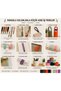 10 Pieces of 1 Meter Colorful 3 cm Wide Cotton, Multi-Purpose Ribbon for Hobby Work, Column, Cord - 2