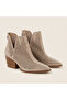 Safari Back Zipper Detailed Laser Cut Summer Boots - 5
