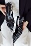 Rosie Rose Accessory Polka Dot Pointed Toe Short Kitten Heel Women's Shoes - 8