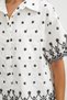 Boxy Fit Short Sleeve Embroidered Shirt - 5