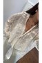 Ecru 100% Cotton Lace Detailed Shirt - 39719 - 2