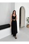 Women's Bridge Detail Self-Belted High Waist Premium Palazzo Skirt - 5