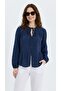 Una Fiaba, Brown Oversize Elastic Sleeve Muslin Women's Shirt - 4