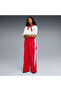 T7 Relaxed Track Pants Red Women's Sweatpants - 3