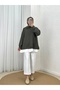 Oak Green Pleated Stone Tunic-Mf1894 Khaki