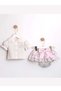 Baby Girl Ruffle Detailed Shorts Skirt and Blouse Set - 5