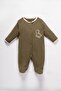 100% Cotton Unisex Baby 3-Piece Booties and Rompers Set with Dino Pattern - 4