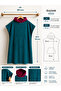 Turquoise Burgundy Hooded Towel Poncho Unisex – Sea & Beach Poncho with Pockets - 3