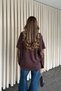 Women's Crew Neck Mardiya Lace Sleeve Blouse Oversize Cotton Relaxed Cut T-Shirt - 6