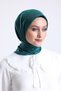 Plain Stitched Cheesecloth - Women's Headscarf |   Embroidery Writing Flat India 100X100 cm - 5