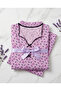 Women's Long-Sleeved Stretch Fabric Pajama Set