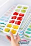 Silicone Ice Tray - 14-Chamber Non-Stick Cocktail Presentation Ice Mold with Lid (1 Piece) - 3