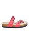 Red Toeless Strapless Slippers - 2
