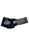 Kiara Fur Detailed Nubuck Design Leather Belt