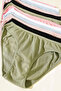 Women's 6-Piece Mixed Cotton Lycra Regular Waist Bikini Panties - 4